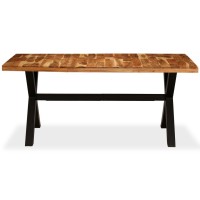Vidaxl Dining Table Solid Acacia And Mango Wood 70.9X35.4X29.9