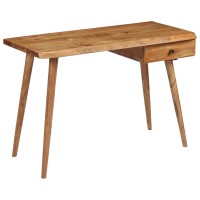 Vidaxl Writing Table Solid Acacia Wood 43.3X19.7X29.9