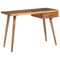 Vidaxl Writing Table Solid Acacia Wood 43.3X19.7X29.9