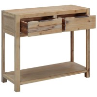 Vidaxl Console Table 32.3X13X28.7 Solid Acacia Wood