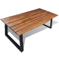 vidaXL Dining Table Solid Acacia Wood 78.7