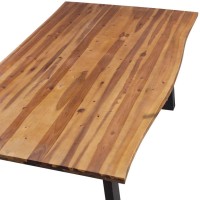 vidaXL Dining Table Solid Acacia Wood 78.7