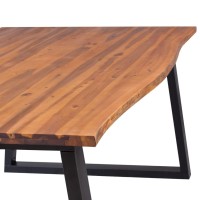 vidaXL Dining Table Solid Acacia Wood 78.7