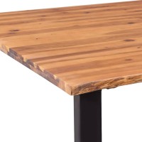 vidaXL Dining Table Solid Acacia Wood 78.7