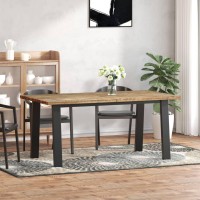 vidaXL Dining Table Solid Acacia Wood 66.9