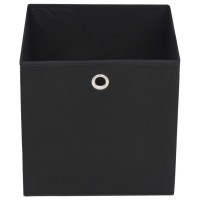 Vidaxl Storage Boxes 4 Pcs Non-Woven Fabric 12.6X12.6X12.6 Black
