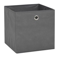 Vidaxl Storage Boxes 4 Pcs Non-Woven Fabric 12.6X12.6X12.6 Gray