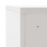 vidaXL Office Cabinet with Sliding Doors Metal 35.4