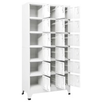Vidaxl Locker Cabinet With 18 Compartments Metal 35.4X15.7X70.9