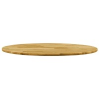 vidaXL Table Top Solid Oak Wood Round 0.9