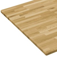 vidaXL Table Top Solid Oak Wood Rectangular 0.9