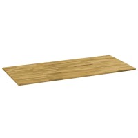 vidaXL Table Top Solid Oak Wood Rectangular 0.9