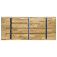 vidaXL Table Top Solid Oak Wood Rectangular 0.9