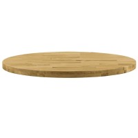 vidaXL Table Top Solid Oak Wood Round 1.7