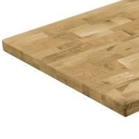 vidaXL Table Top Solid Oak Wood Rectangular 1.7