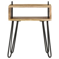 vidaXL Bedside Table Solid Mango Wood 15.7