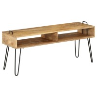 vidaXL TV Stand Solid Mango Wood 43.3