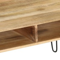 vidaXL TV Stand Solid Mango Wood 43.3