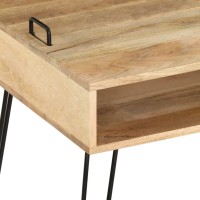 vidaXL TV Stand Solid Mango Wood 43.3