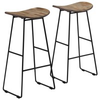 vidaXL Bar Chairs 2 pcs Reclaimed Teak