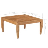 vidaXL Coffee Table Solid Acacia Wood 31.5