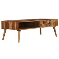 Vidaxl Coffee Table Solid Sheesham Wood With Honey Finish 43.3X19.7X14.6