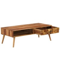 Vidaxl Coffee Table Solid Sheesham Wood With Honey Finish 43.3X19.7X14.6