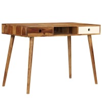 Vidaxl Writing Desk 43.3X21.7X29.9 Solid Sheesham Wood
