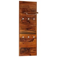 vidaXL Coat Rack Solid Sheesham Wood 46.5