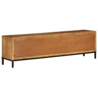 vidaXL TV Stand Solid Wood Mango 55.1