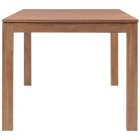 vidaXL Dining Table Solid Teak Wood with Natural Finish 70.9