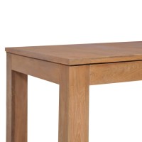 vidaXL Dining Table Solid Teak Wood with Natural Finish 70.9