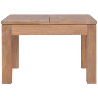 Vidaxl Coffee Table Solid Teak Wood With Natural Finish 23.6X23.6X15.7