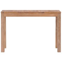Vidaxl Console Table Solid Teak Wood With Natural Finish 43.3X13.7X29.9