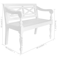 vidaXL Batavia Bench 38.6