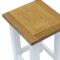 Vidaxl End Table 10.6X9.4X14.6 Solid Oak Wood