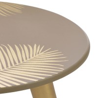 vidaXL Nesting Side Tables 2 pcs Gold 15.7