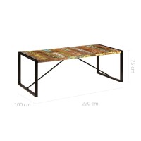 vidaXL Dining Table 86.6