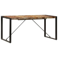 Vidaxl Dining Table 63X31.5X29.5 Solid Reclaimed Wood