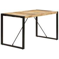 Vidaxl Dining Table 55.1X27.6X29.5 Solid Mango Wood