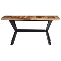 Vidaxl Dining Table 55.1X27.6X29.5 Solid Sheesham Wood