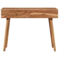 Vidaxl Desk 39.3X20X29.9 Solid Acacia Wood