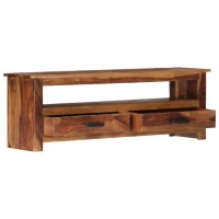 Vidaxl Tv Cabinet 46.6X11.8X15.7 Solid Sheesham Wood