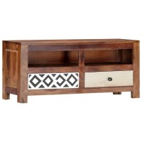 Vidaxl Tv Cabinet 35.4X11.8X15.7 Solid Sheesham Wood