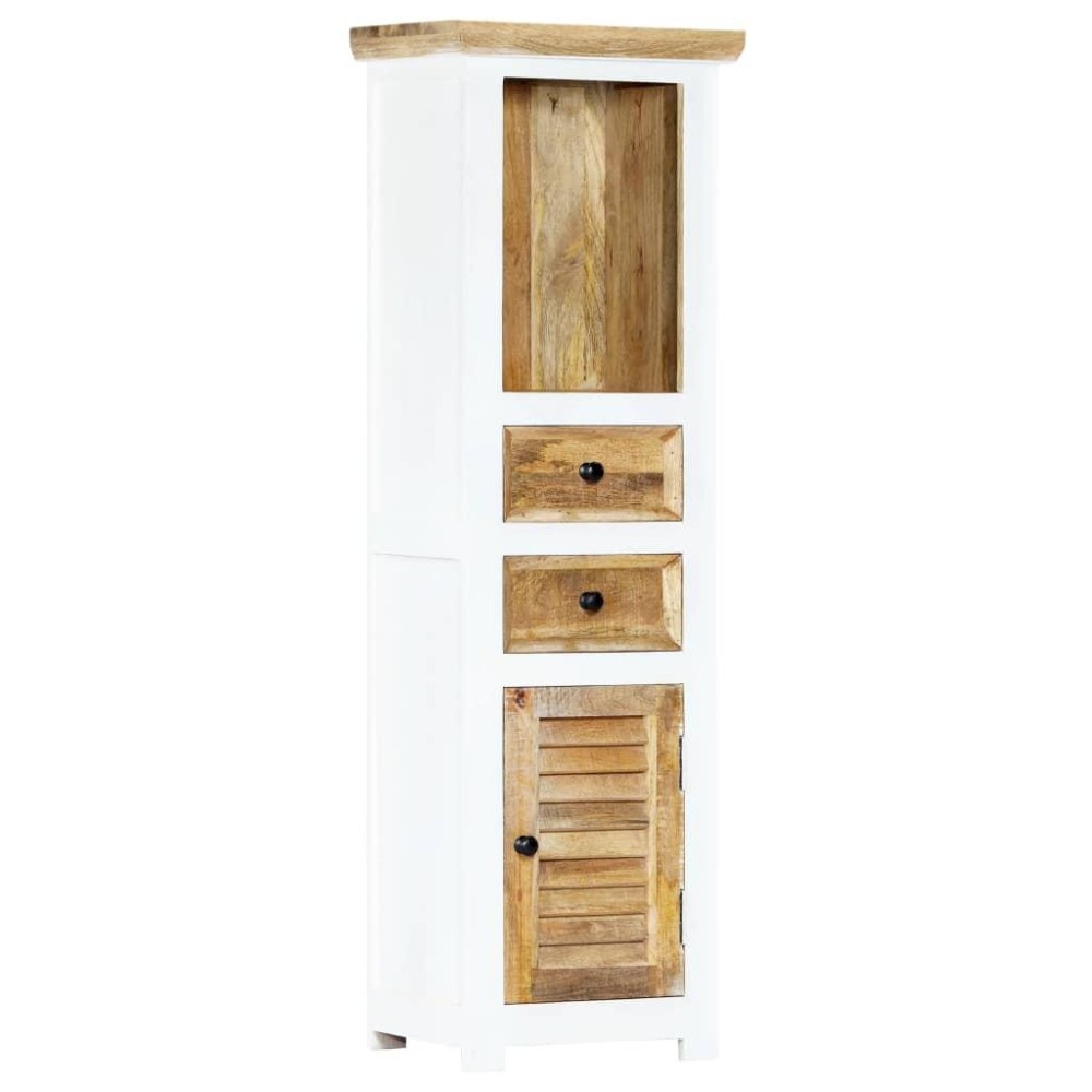 vidaXL Highboard White and Brown 15.7