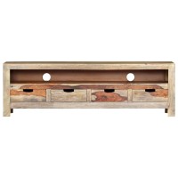 Vidaxl Tv Cabinet Solid Sheesham Wood 51.1X11.8X15.7