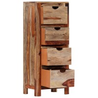 Vidaxl Drawer Cabinet 15.7X11.8X39.3 Solid Sheesham Wood