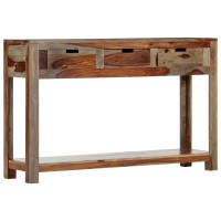 Vidaxl Console Table With 3 Drawers 47.2X11.8X29.5 Solid Sheesham Wood