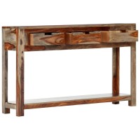 Vidaxl Console Table With 3 Drawers 47.2X11.8X29.5 Solid Sheesham Wood