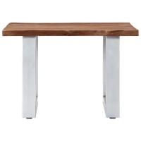 Vidaxl Coffee Table With Live Edges 23.6X23.6X15.7